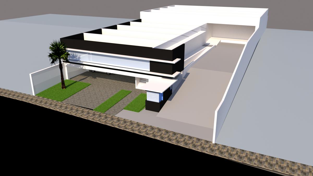 Projeto arquitetônico completo de cozinha industrial, contabilizando 2.300,0 m², em Congonhas MG. 